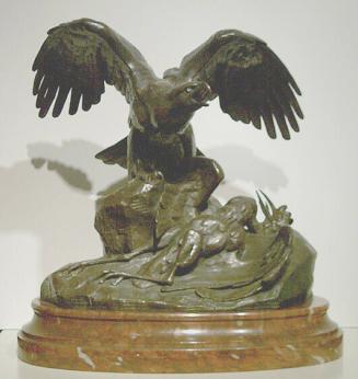 Eagle Holding a Heron