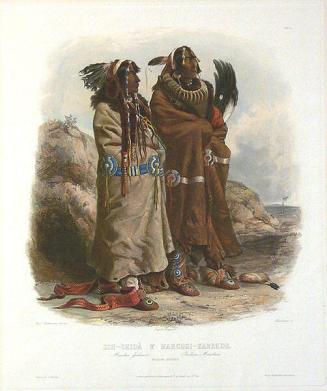 Sih-Chida and Mahchsi-Karehde, Mandan Indians