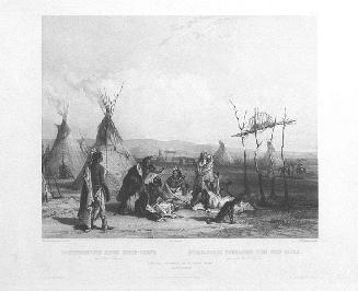 Funeral Scaffold of a Sioux Chief near Fort Pierre