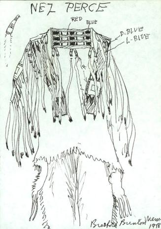 Sketch of Nez Perce Shirt
