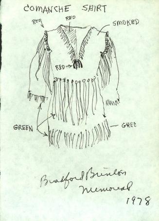 Sketch of a Comanche Shirt